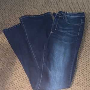 Flare high rise jeans